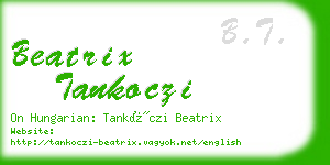 beatrix tankoczi business card